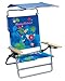 Tommy Bahama 5-Position Big Kahuna Folding Beach Chair with Sun Canopy - Blue Print