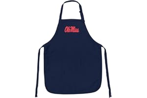 Broad Bay Ole Miss Apron Stain Release University of Mississippi Aprons with Pockets and Adjustable Neck