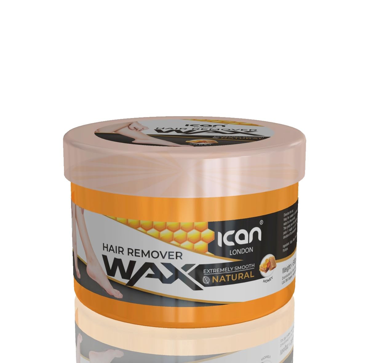 ican London Extremley Smooth Natural Hair Remover Warm Wax 1kg (1000g) (Honey)