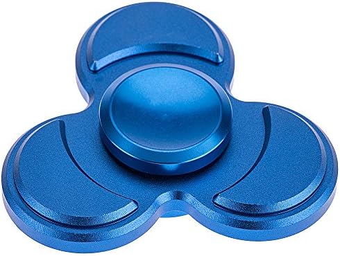 Hand Fidget Spinner High Speed Finger Panda spinner Stainless Steel Bearing fidget Toy for Adults Kids for Relieving Stress Anxiety ADHD Focus Boredom (Blue)