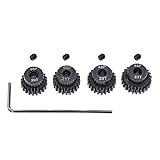 4pcs 48P Pinion Gear 3.175mm Set Hardened 20T 21T