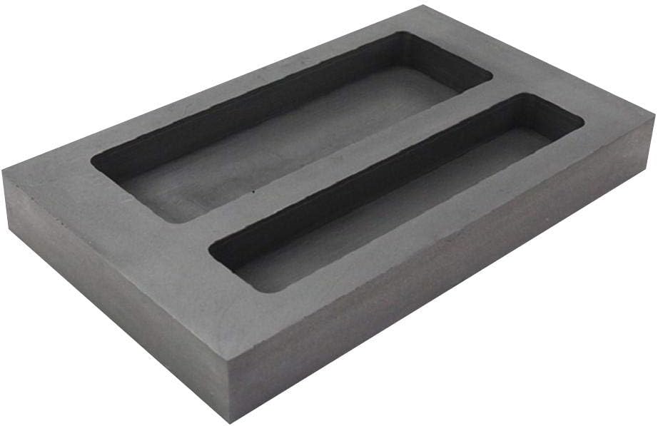 dissylove Graphite Melting Mold - Graphite Crucible Ingot Torch Melting Casting Refining Scrap Bar Combo Mold for Gold Silver Aluminum Melting Casting Refining Metal Jewelry