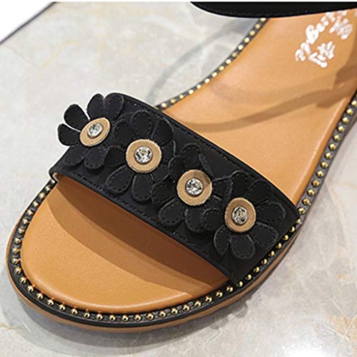 image for Toimothcn Women Low Square Heel Sandals Summer Leisure Peep Toe Sandal