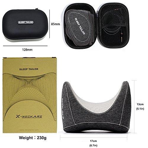 ACOTOP Premium Set 2Piece Memory Foam Travel Neck Pillow and Sleep