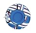 H2OGO! Snow 39055E Polar Edge Covered Inflatable Snow Tube, Blue, White