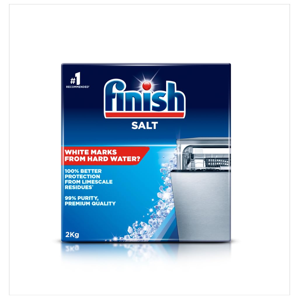 Finish Dishwasher Salt Helps Soften Water to Prevent Limescale and Watermarks, 2 KG