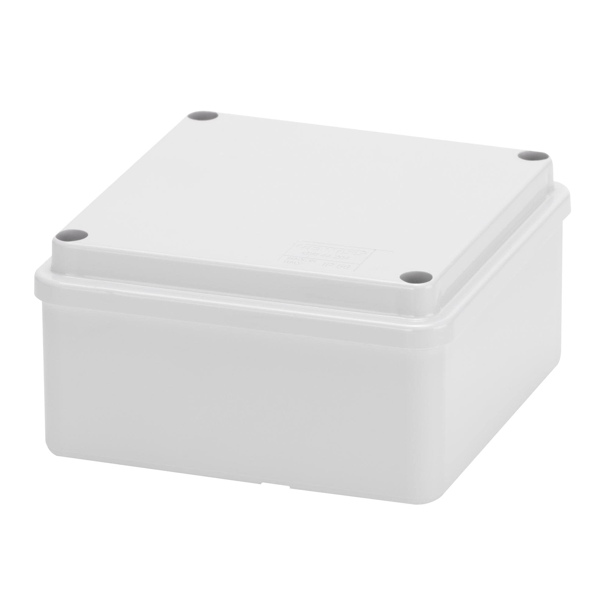 Gewiss Watertight Box Junction Box with Low Screw Lid for Smooth Walls IP65 (GW44204)