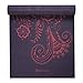 Gaiam Yoga Mat Premium Print Extra Thick Non Slip Exercise & Fitness Mat for All Types of Yoga, Pilates & Floor Workouts, Aubergine Swirl, 6mm