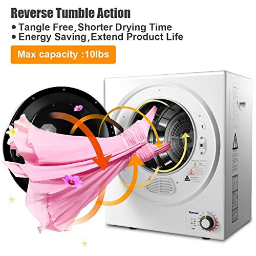 COSTWAY Electric Tumble Dryer, Sliver Pricepulse