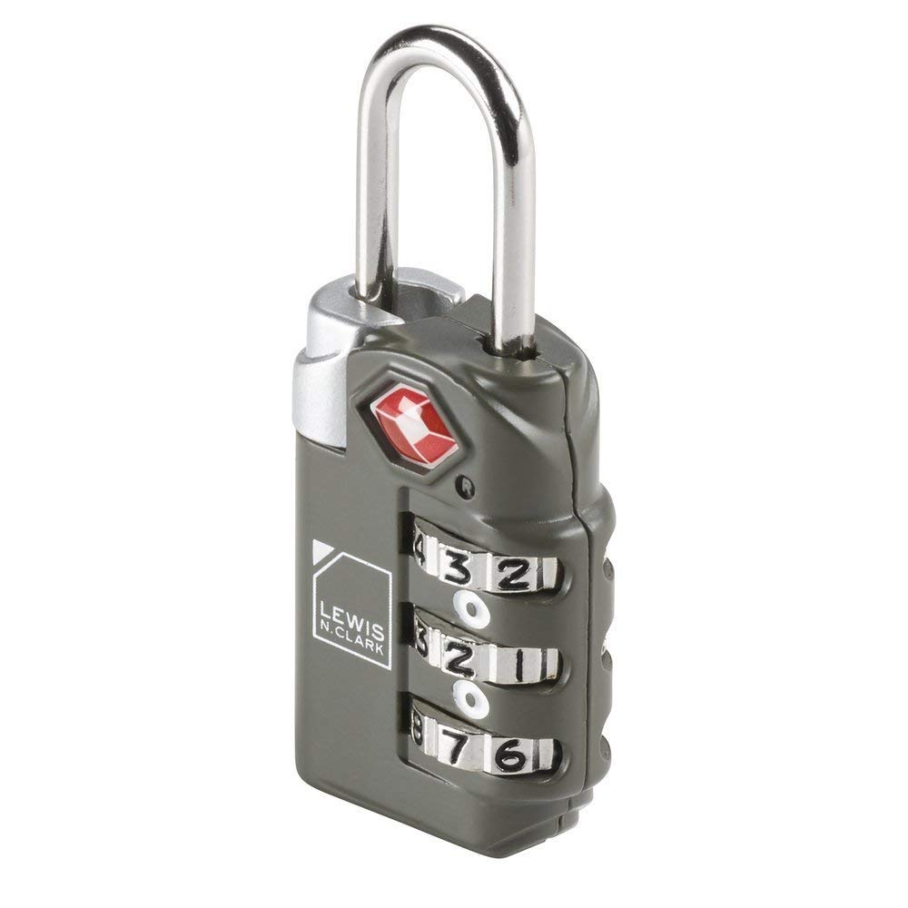 TSA-Accepted Luggage Locks with TravelSentry: 3-Dial Combination Lock + 48