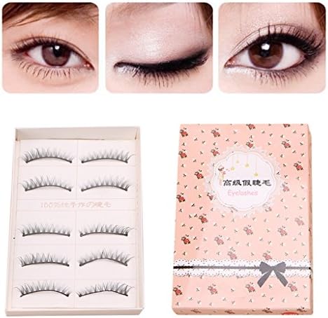 SPYlive 2 Packs False Eyelashes, Long False Eyelashes Makeup Natural Thick Black Soft Fake Lashes