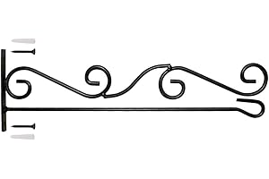 HOOSUN Wall Garden Flag Holder,Wall Garden Flag Stand,Garden Flag Scroll Hanger,Garden Flag Wall Hanger,One Piece Garden Flag Stand For Wall Porch,Great Gifts Ideas