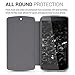 kwmobile Flip Case for LG Google Nexus 5 - Book Style Protective Front Flip Cover Smartphone Case - Black