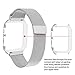 Apple Watch Band Milanese Loop, LikeItY Stainless Steel Replacement Strap iWatch Magnetic Band with Metal Case Cover for Apple Watch Series 2 Series 1(42mm Siliver)