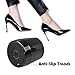 8 Pairs High Heel Protectors, CBTONE Black Heel Stoppers Heel Repair Caps Covers, Anti-Slip and Reduce Noise - X-Small, Small, Medium, Large(4 Size)