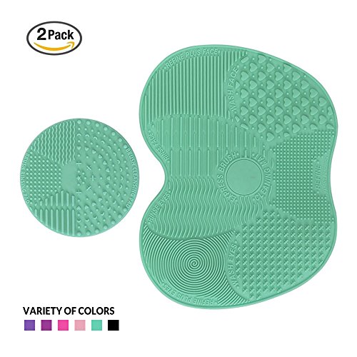 Makeup brush cleaning mat, esarora makeup brush cleaner…