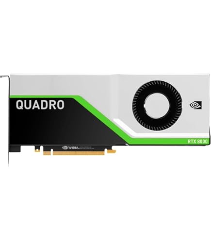 PNY NVIDIA Quadro RTX 8000, Black, Green, Silver (VCQRTX8000-PB