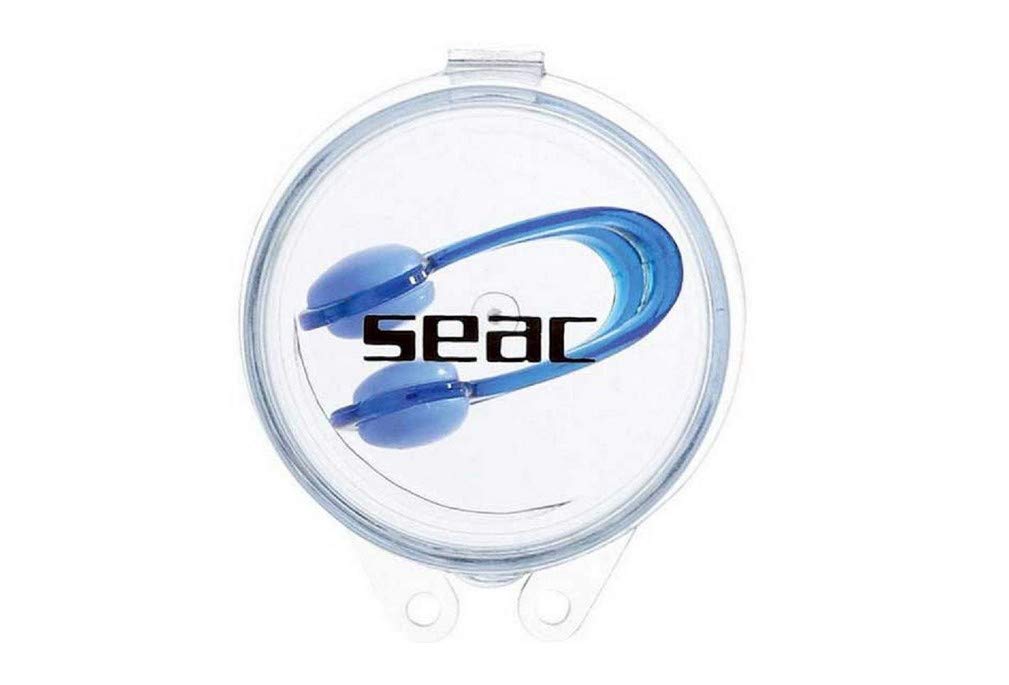 SEAC Unisex's Nose Clip For Swimming and Freediving In the Pool Or At Sea, Blue, Standard