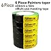 KingOrigin 6 Rolls Multi use Painters Masking Tape,Multi use,Office Tape,School Tape,Painters Tape,Paint Roller,Masking Tape,Paint Masking Tape,0.94-Inch by 54.6 Yards, 50002A