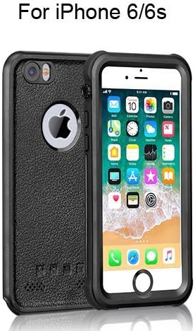 HiMoliwaPhone Case Compatible with iPhone 6/6s Waterproof Case(4.7in) OL Series 6.6ft Underwater Waterproof Shockproof Dustproof Snowproof Case, Black