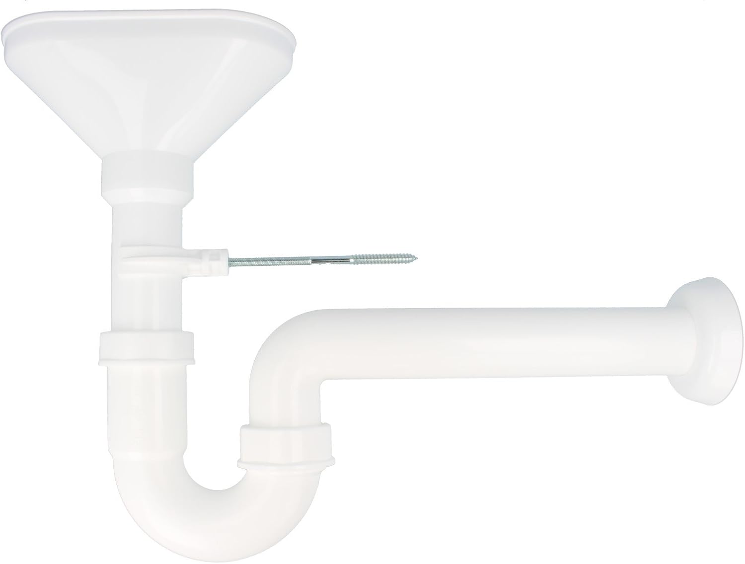 Tecuro Funnel Trap Odour Trap Funnel Drain with Wall Connection