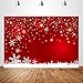 7x5ft Red Winter Photography Backdrops Customized Snowflake Photo Studio Background Props Christmas
