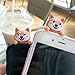 iPhone 6s Plus 3D Animal Cell Phone TPU Case Cute Welsh Corgi Peeking on Top Slim Flexible Crystal Silicone Protective TPU Skin Case Cover for iPhone 6 Plus(iPhone 6s Plus/6 Plus, Corgi Pink)