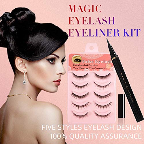 Hilareco Eyelashes with Eyeliner kit, Lashes