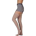 Juzo Basic 4411ag 20-30mmhg Thigh-High Open Toe Compression Stocking,Black,3 (III) Regular