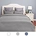Bedsure King Duvet Cover Set Grey with Zipper Closure-Hotel Luxury Diamond Pattern, Bedding Set(104