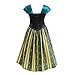 Pettigirl Girls Anime Custume Coronation Classical Shinning Dress with Haircomb