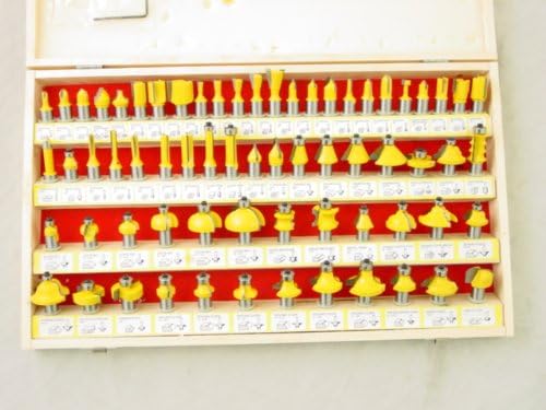 Router Bits Set - 66 Piece 1/2" Shank Carbide Aluminum Case