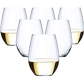 Oojami 48 piece Stemless Unbreakable Crystal Clear Plastic Wine Glasses Set of 48 Small Size Cups Small(10 Ounces)