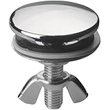 Tappo copriforo bianco da 50 mm per lavabo