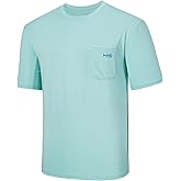 BASSDASH Men’s UPF 50+ Performance Short Sleeve Pocket T-Shirt UV Sun Protection Fishing Hiking Kayaking Sports Shirts