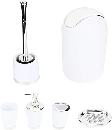 Growcolor Bote de Basura Jabonera Soporte para Cepillo de Dientes