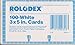 Authentic white rolodex 3x5 replacement cards. STRIP SEALED ORIGINAL pack of 100. Off-white, white, ivory.