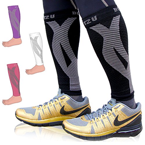 Calf compression sleeve (1 pair) blitzu leg performance…