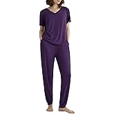 Latuza Women's Viscose Jogger Pants Lounge Pajamas Set