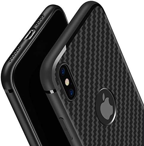 iPhone Xs MAX Case,Yonader [Carbon Fiber][Frosted and Anti-Slip] Perfect Slim Fit Ultra Thin Protection Series TPU for iPhone Xs max