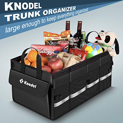 Knodel Car Trunk Organizer, Foldable Cover, Heavy Duty Collapsible Car