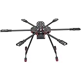 QWinOut Q705 Six-axls Folding Arm Hexacopter Aircraft Frame Kit 705MM 6-Axls Airframe with Landing Gear Skid for DIY Drone
