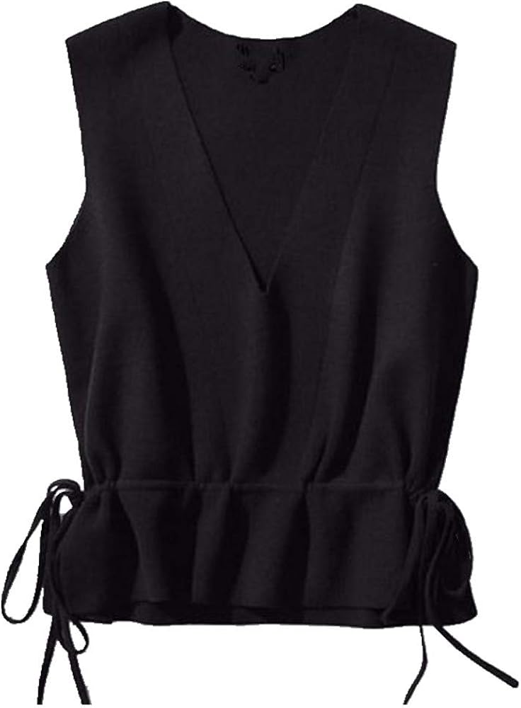 Sweater Vest Women Vneck Knitting Sleeveless Autumn Womens Amazon.co.uk