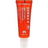 Derma E Anti-Wrinkle Eye Treatment – Anti-Aging Cream with Retinol, Grape Seed Extract and Reishi Mushroom – Hydrating Serum for Under Eye and Eyelids, 1/2 oz