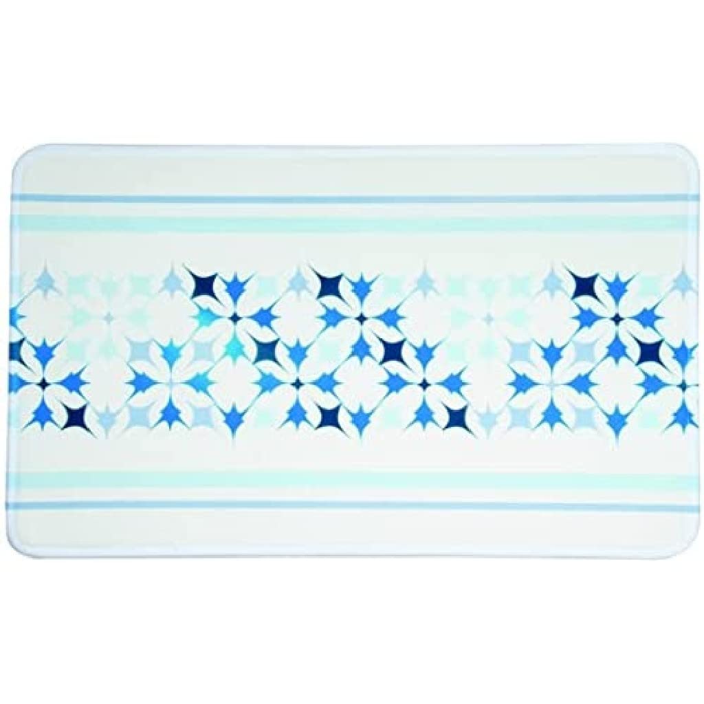 Bath mat of microfibre 45x75cm Malta blue