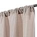 jinchan Beige Linen Textured Curtains for Living Room Jacquard Contemporary Lattice Light Filtering Rod Pocket Window Treatment Set for Bedroom Drapes 84 inches Long 2 Panels