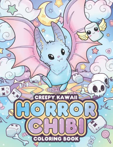 Buy Creepy Kawaii Horror Chibi Coloring Book Pastel Goth Cute And 