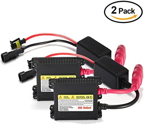 2 x Universal 12V 55W HID Xenon Kit Replacement Ultra Slim Digital AC Ballast
