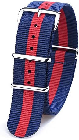 Randon Watch Bands NATO Straps Ballistic Nylon Strap with Stainless Steel Buckle