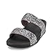 FitFlop Women's GLITTERBALL Nubuck Slide Sandals (Pewter,7B)